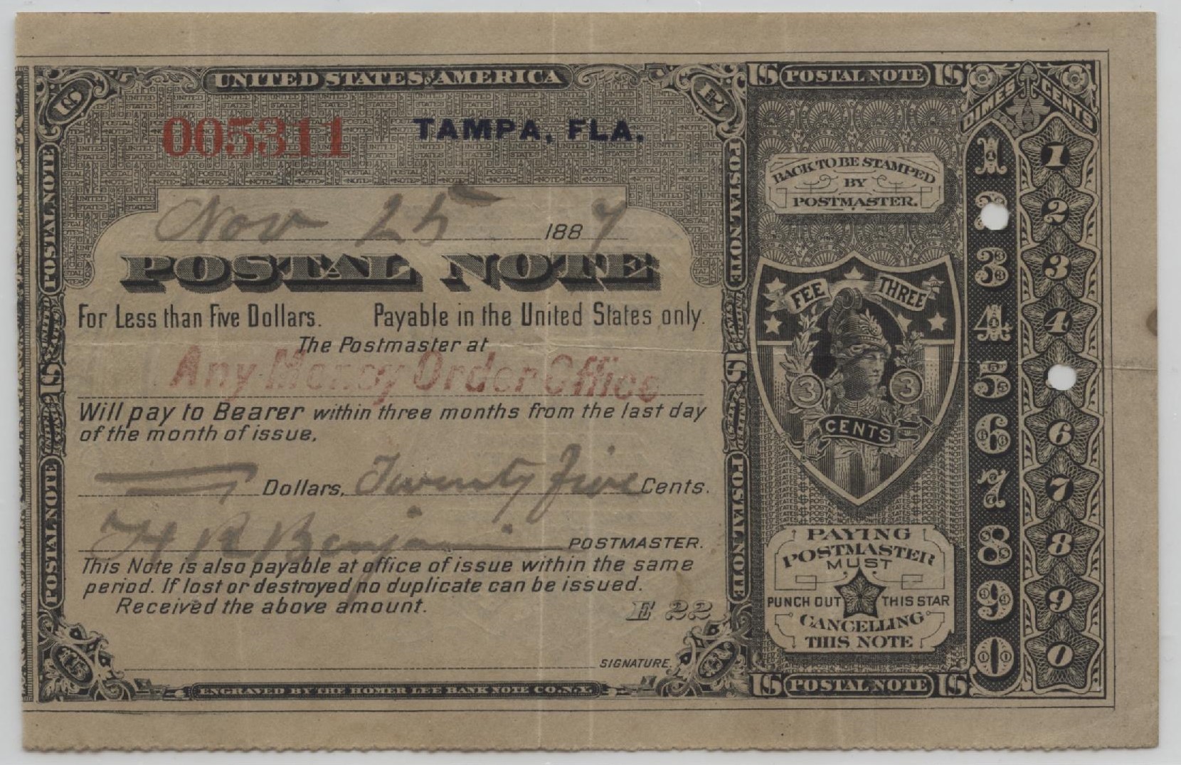 Postal Notes Hometown Currency