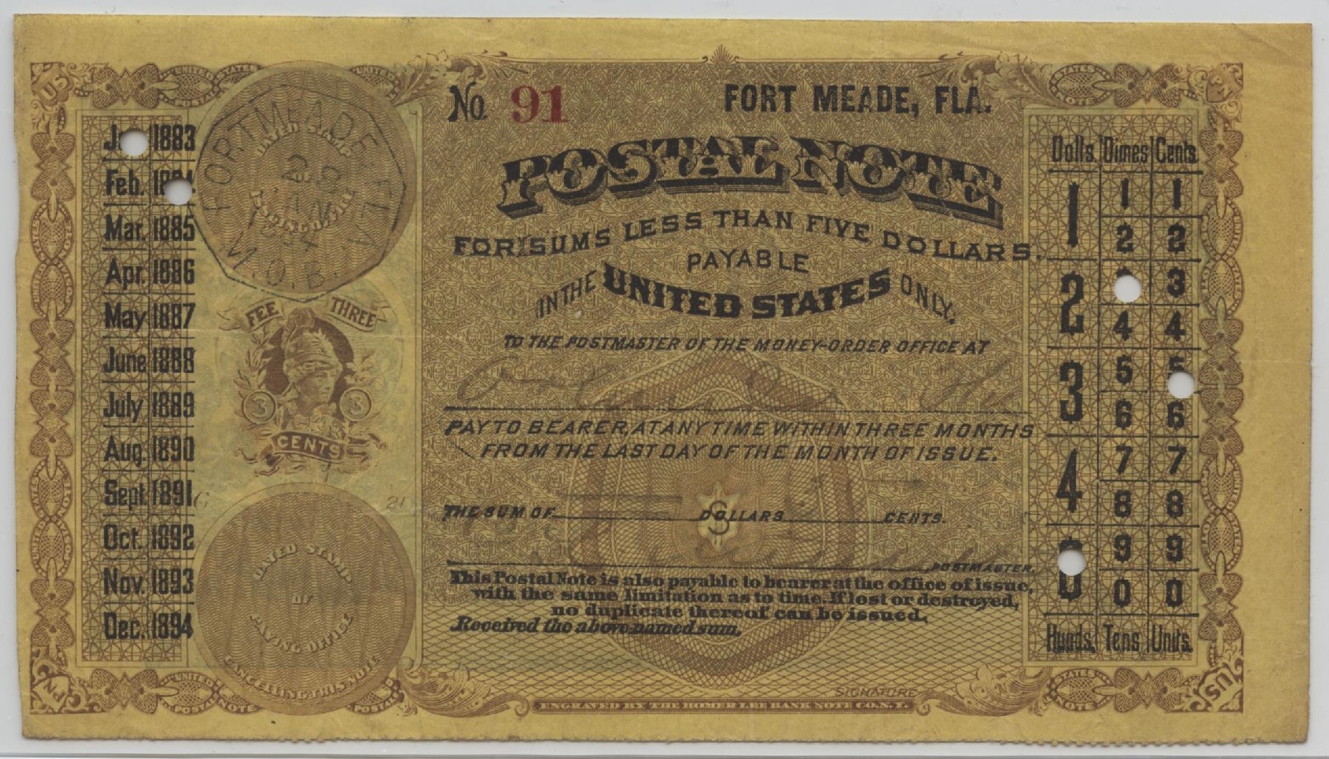 Postal Notes Hometown Currency