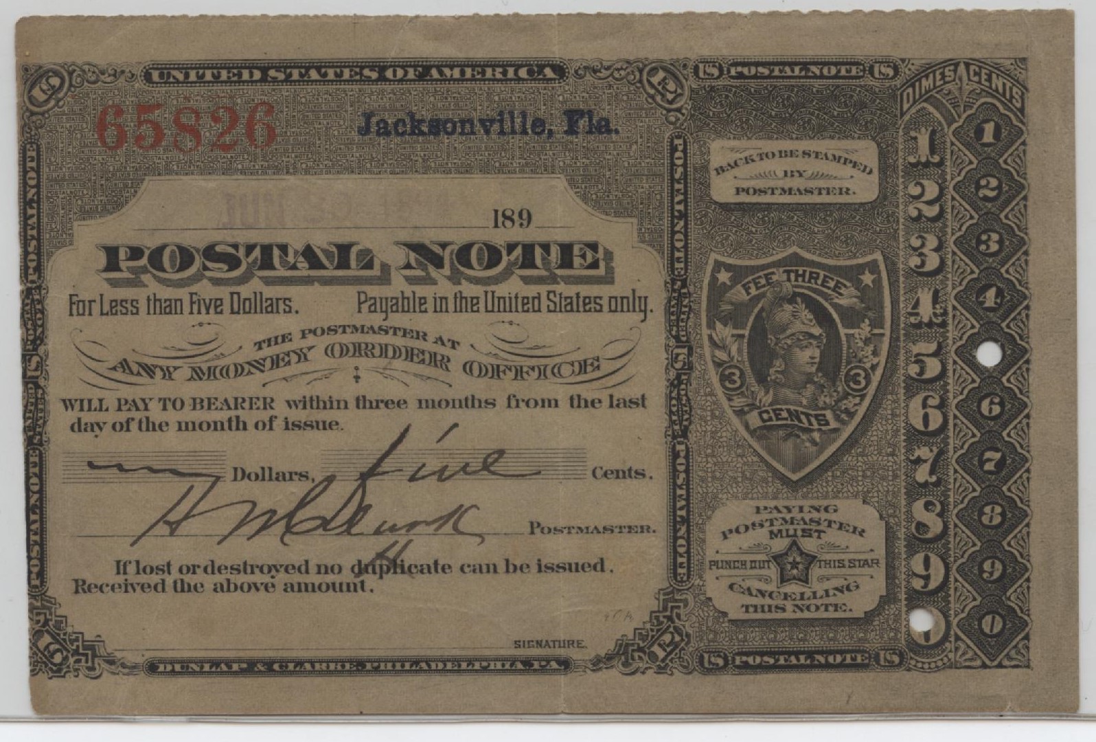 Postal Notes Hometown Currency