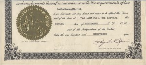 Florida Documents Signed by Governors 003 3 300x134 Florida Documents Signed by Governors